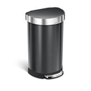 Lixeira Semi-Round com Pedal e Suporte para Saco – SimpleClean
