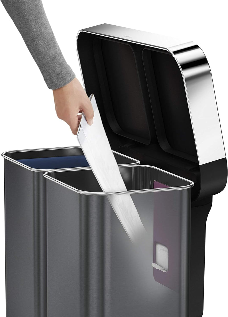 Lixeira Dupla Inteligente com Comando de Voz e Sensor – SimpleClean