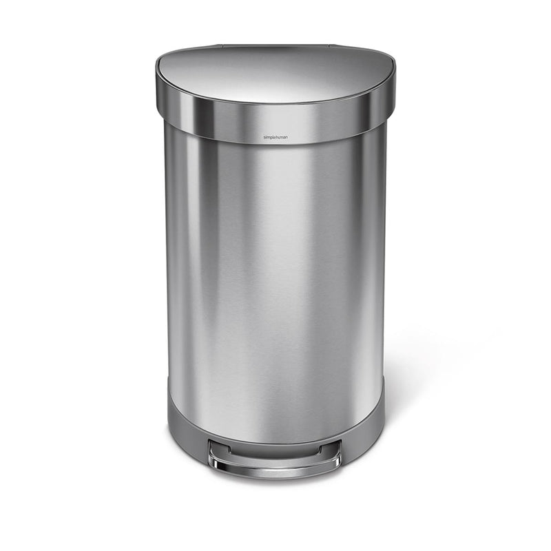 Lixeira Semi-Round com Pedal e Suporte para Saco – SimpleClean