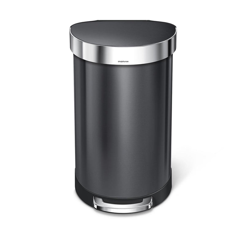 Lixeira Semi-Round com Pedal e Suporte para Saco – SimpleClean