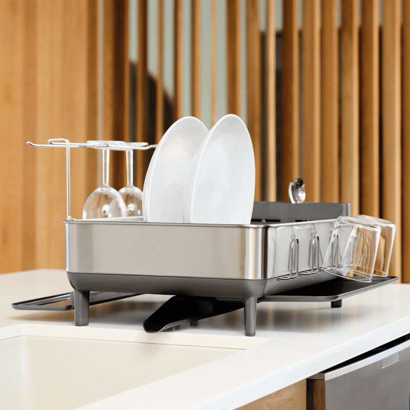 DryFlow™ – Escorredor de Louças Inox 360° Simple Clean